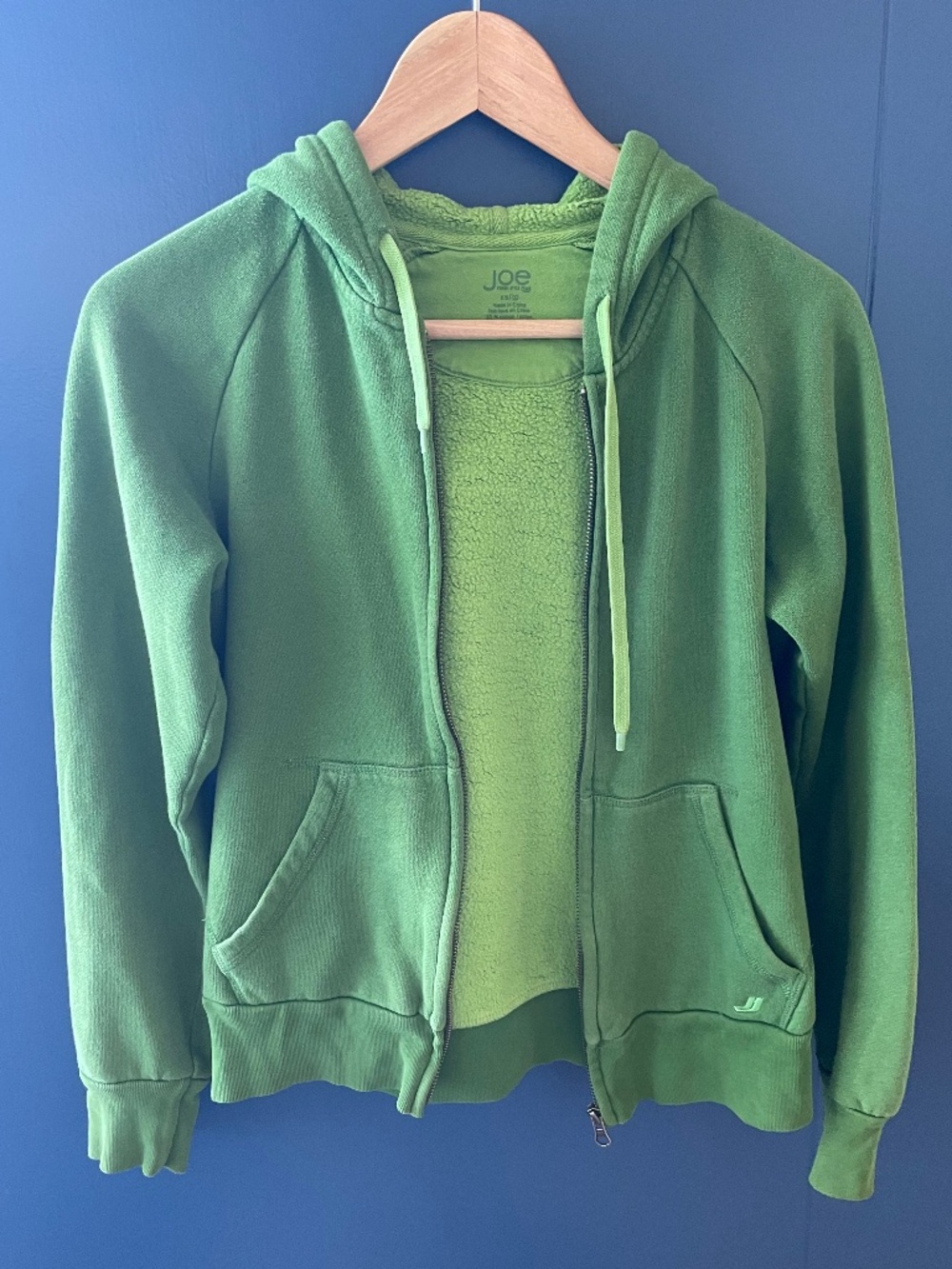 Green hoodie